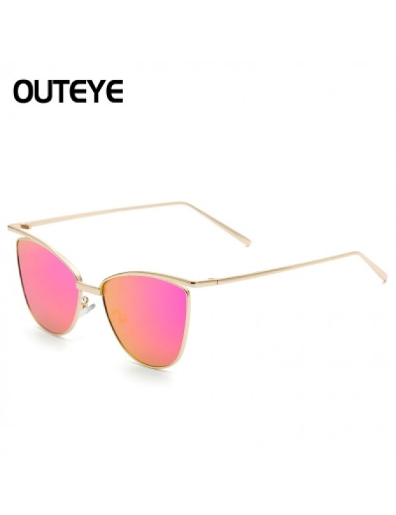 Unisex Women Gold Retro Cat Eye Sunglasses Classic Vintage Fashion Shades GG