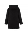 Fashion Women Hooded Coat Cashmere Fleece Open Front Thick Warm Cardigan Jacket Outerwear Overcoat