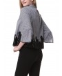 New Elegant Fashion Plaid Print Choker Neck Flare Sleeve Blouse Crochet Lace Splice Grid Tops Black
