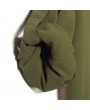 Spring Women Blouse Chiffon Shirt Long Sleeve Turn-down Collar Asymmetric Casual Loose Top Black/Green/White
