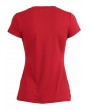 New Fashion Women Solid T-Shirt Deep V-Neck Short Sleeve Slim Waist Tees Top Black/Burgundy