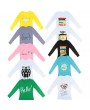 New Fashion Women Simple T-Shirt Cartoon Print Round Neck Long Sleeve Casual Pullover Tee