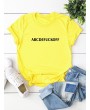 Summer Women Cotton T-Shirt Funny Tops ABCDEFUCKOFF Letter Print O Neck Short Sleeve Casual Cute Tee Blouse Pullover