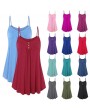 Summer Women Tank Top Button V Neck Casual Loose Solid Sleeveless T-shirt Sexy Plus Size Tee Tops