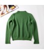 New Women Knit Sweater Pullover Jumper Turtleneck Slit Long Sleeve Casual Knitwear Tops