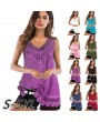 New Women Sleeveless Blouse Crochet Lace Hollow Out Solid Color Casual Elegant Vest Top Pullover