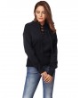 New Winter Women Lace-Up Knit Sweater V Neck Long Sleeves Ribbed Cuffs Hem Warm Pullover Knitwear