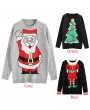 Women Knitted Sweater Crochet Christmas Xmas Santa Tree Elf Pattern Long Sleeve Loose Casual Pullover