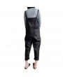Vintage Women Jumpsuit Solid Strappy Sleeveless Pockets Buttons Wide Legs Loose Harem Bib Pants