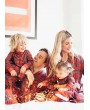 Family Mom Women Two-Piece Set Plaid Pajama Sleepwear Long Sleeves Button Casual House Wear Top Pants